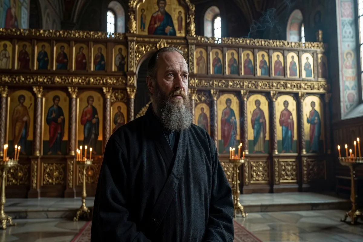 Iconostase ornée dans une église orthodoxe russe