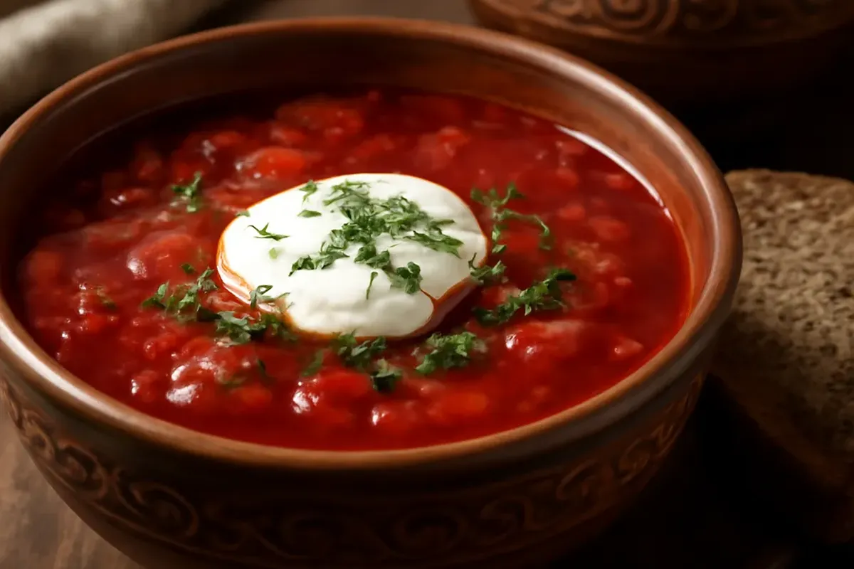 Bortsch la soupe de betterave ukraino-russe