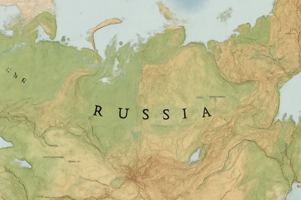 Carte géographique de la Russie