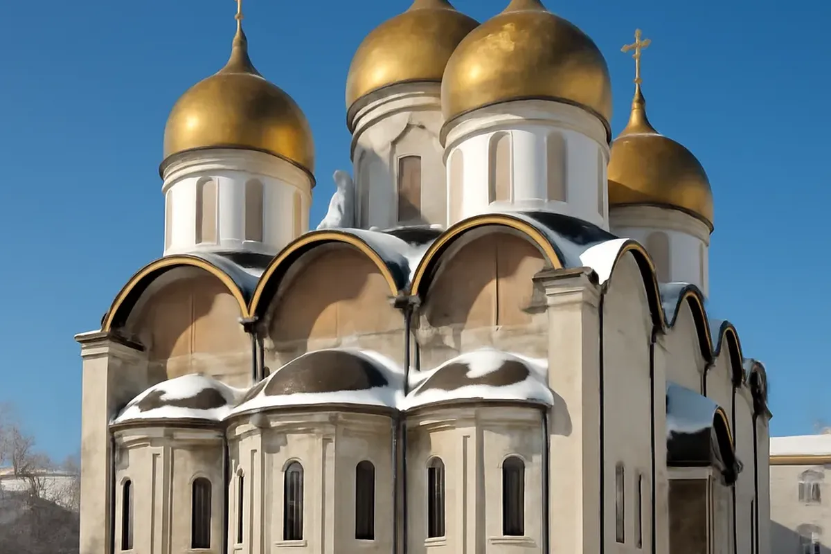 Cathédrale orthodoxe russe dorée