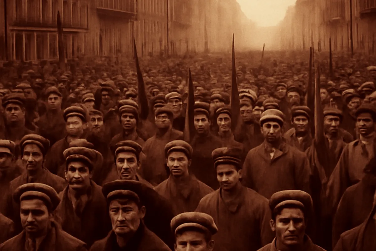 Manifestation à Petrograd en 1917