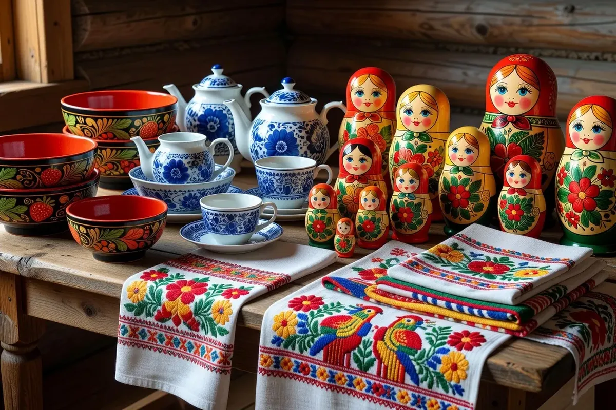 Artisanat russe matriochka khokhloma