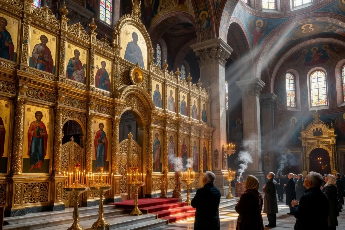 Cathédrales à coupoles dorées de l'Église orthodoxe russe