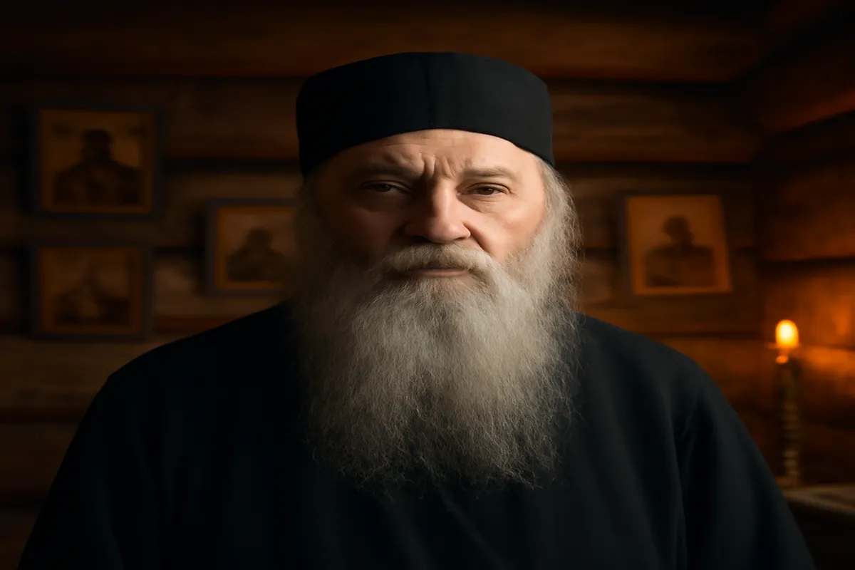 Starets russe, figure spirituelle de l'orthodoxie dans un monastère